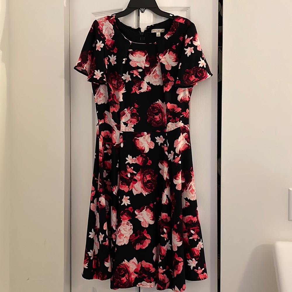 Eva Mendes Floral Dress